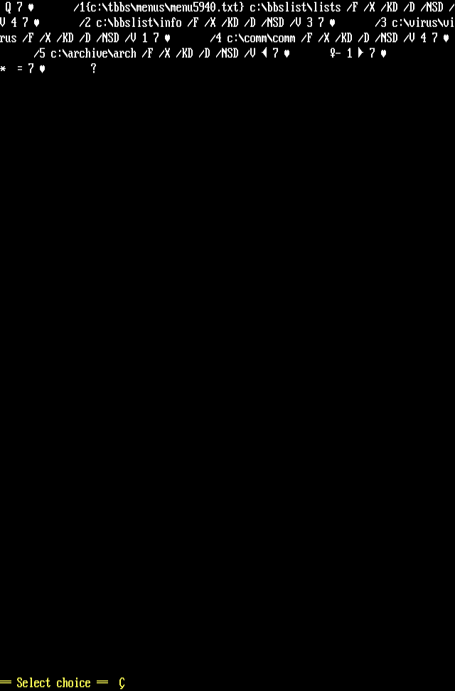ANSI art: MENU5940.CTL